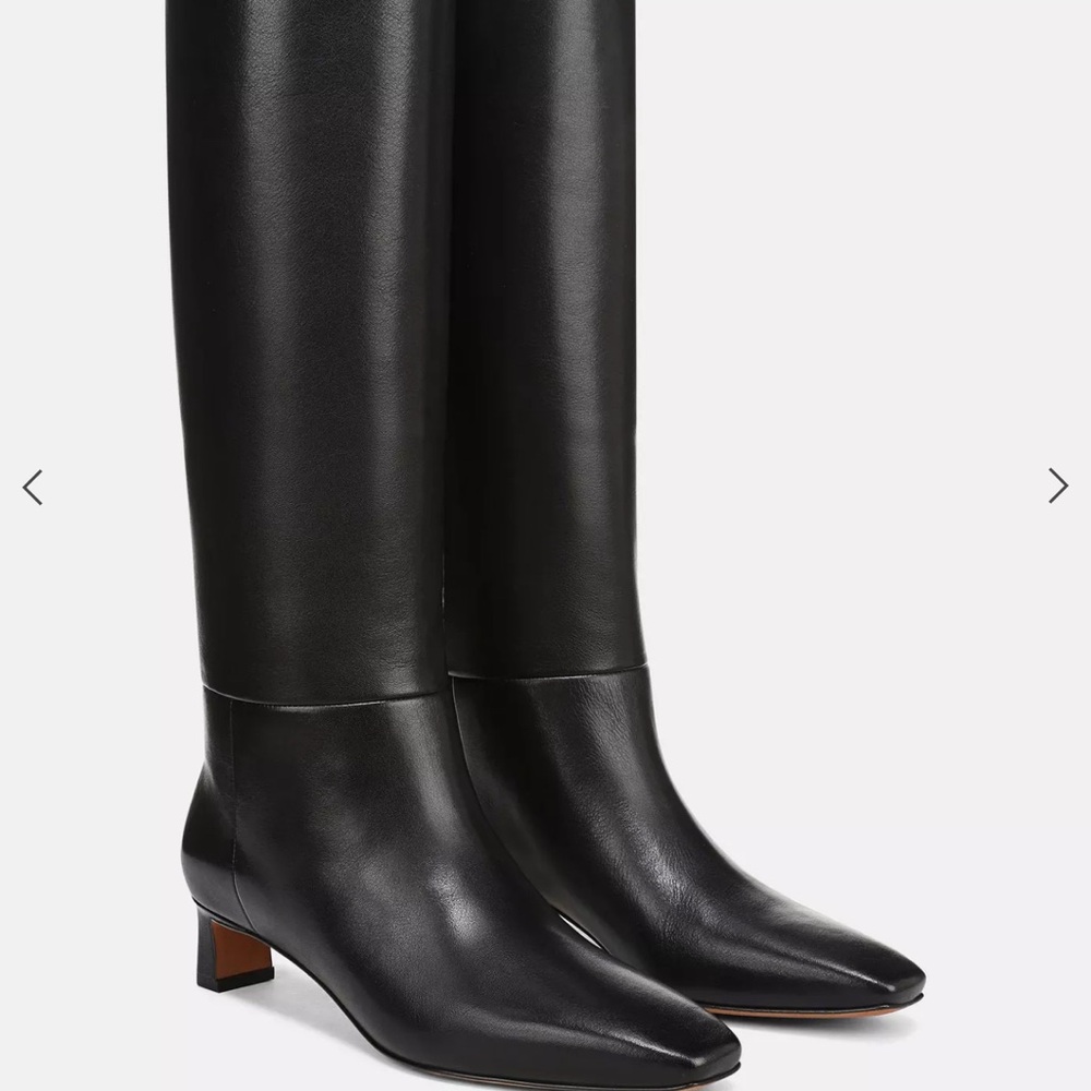 Vince Black Knee Boots
